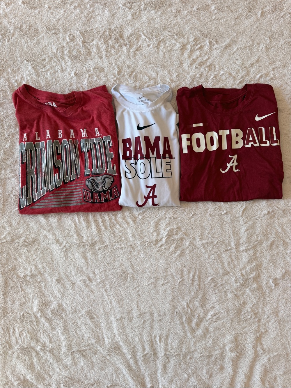 Lot Nike Dri Fit Alabama Crimson Tide CSA S L XL Shirt Military Appreciation